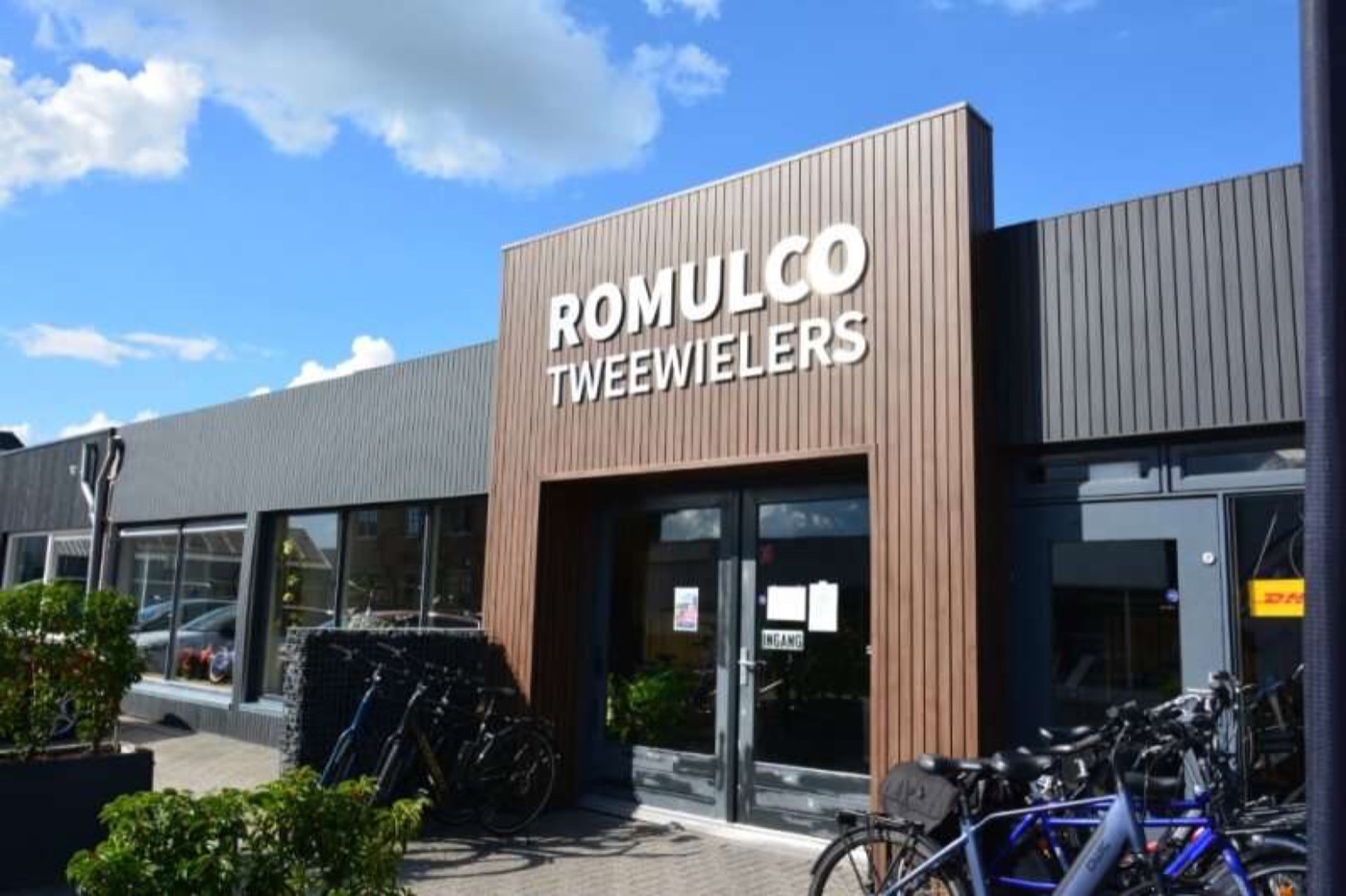De winkel van Romulco Tweewielers in Hollandscheveld